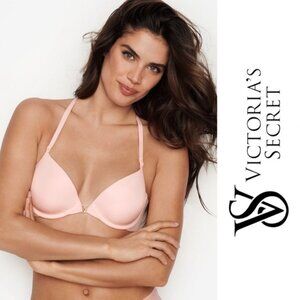 Victoria's Secret | Pastel Pink Racerback Front Close Push Up Bra | Size 36D